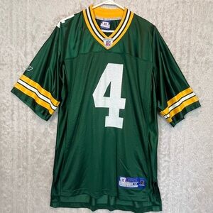 Vintage NFL Green Bay Packers Brett Favre Football Jersey Sz M Reebok Players #4